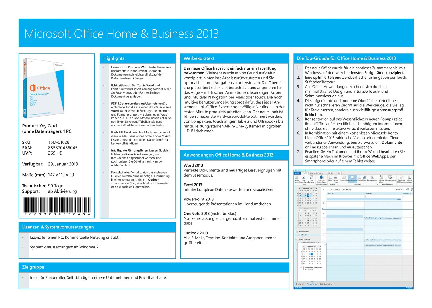 Microsoft Office 2013 Übersicht