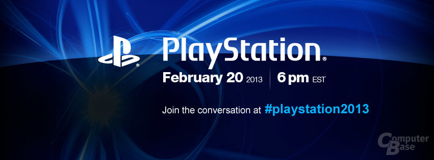 Ankündigung einer PlayStation-Veranstaltung im Februar