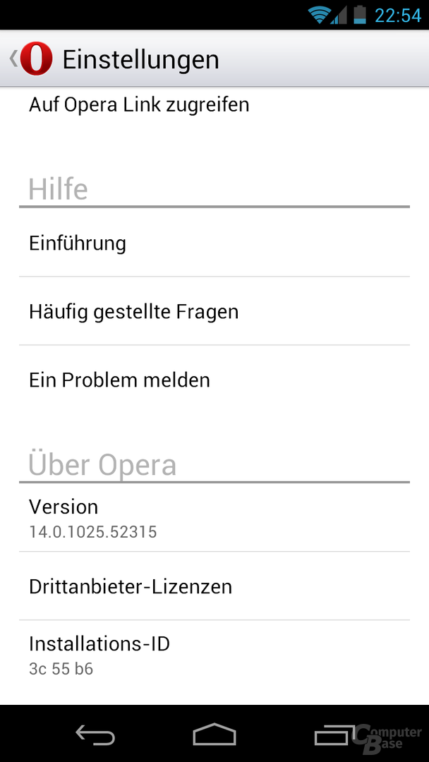 Opera 14 Beta für Android