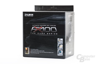 Retail-Verpackung des Zalman FX100 Passivkühlers