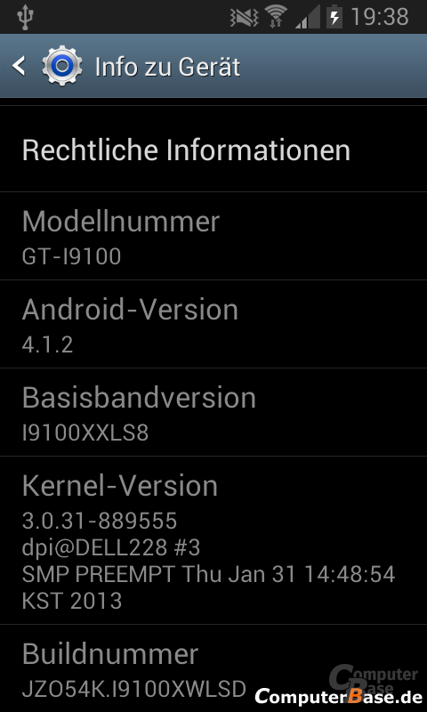 Android 4.1.2 ROM-Version