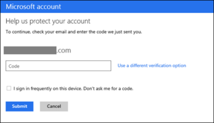 Einloggen mit 2-Step-Authentification