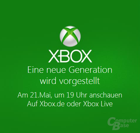 Enthüllung der neuen Xbox-Generation am 21. Mai