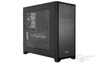 Corsair Obsidian 350D - Testsystem seitlich