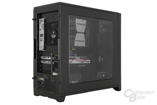 Corsair Obsidian 350D - Testsystem seitlich