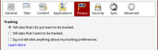 Firefox 21 Do Not Track-Einstellungen