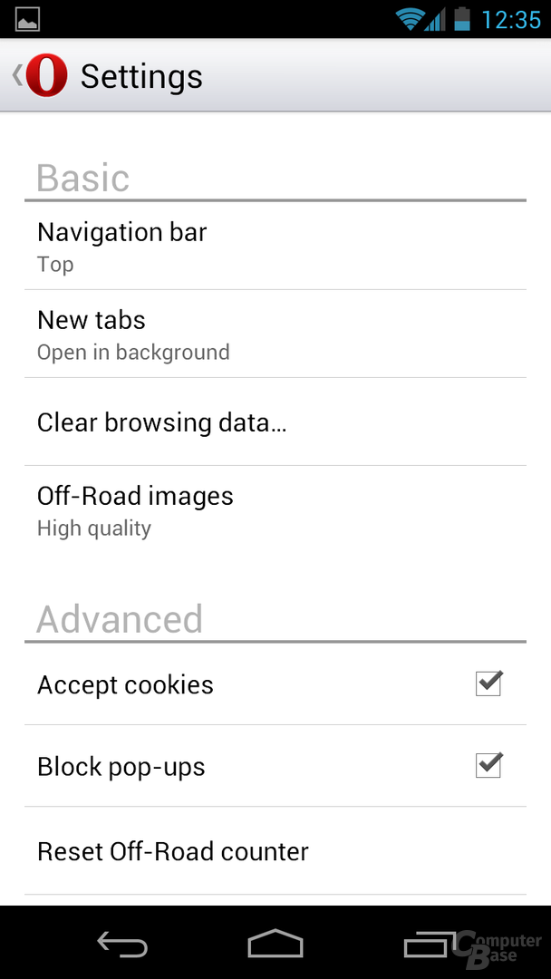 Opera 14 für Android