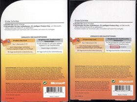 links Original, rechts Fälschung