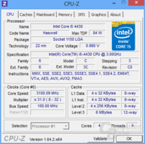 Intel Core i5-4430 im Drei-Kern-Turbo
