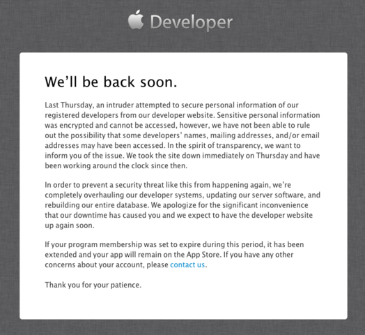 Stellungnahme von Apple