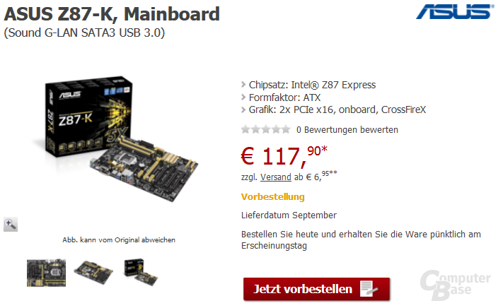 Kein direkter Hinweis auf Stepping bei Händlern