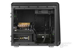 BitFenix Phenom Mini-ITX – Testsystem ohne installierte Grafikkarte