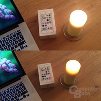 Apple iPhone 5/5S – Weniger Rauschen und mehr Details (Kerze)