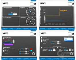 Monitor- und Setupmöglichkeiten der Kraken-Software