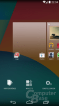 Homescreen editieren