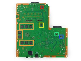 Hauptplatine der PlayStation 4 (Rückseite)