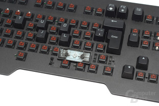 „Plate mounted“ Cherry MX „Brown“