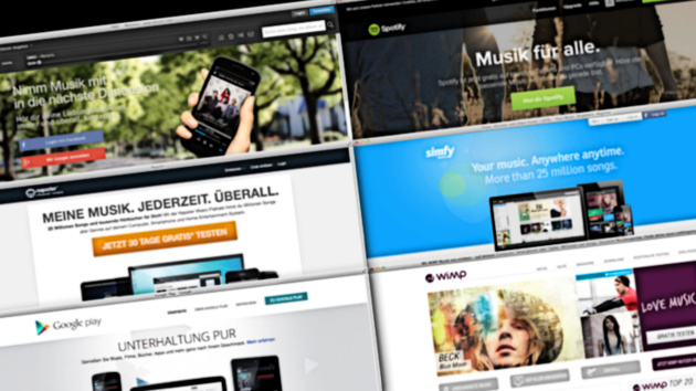 6 × Musik-Streaming im Test: Deezer, Google, Napster, Spotify und Co.
