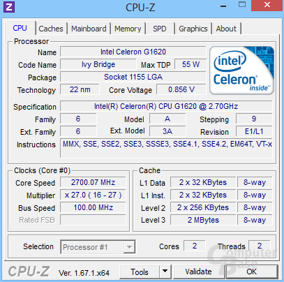 Intel Celeron G1620