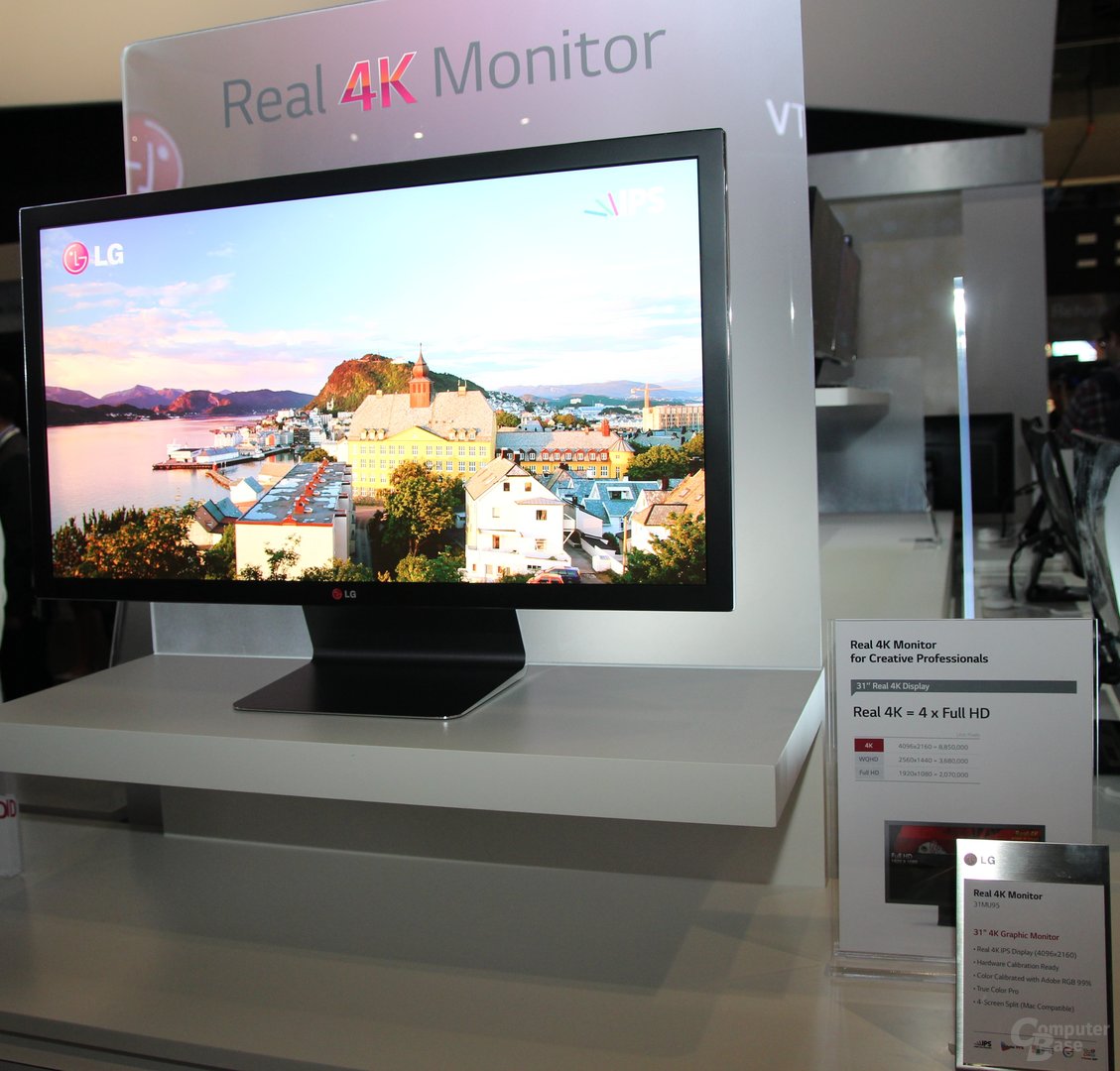 LGs 4K-Monitor mit IPS-Panel