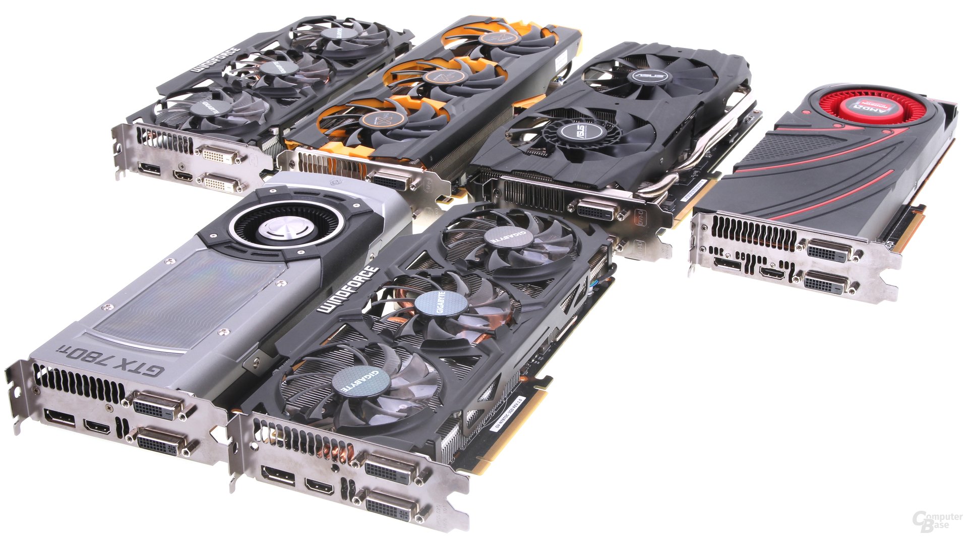 4 x Radeon R9 290X und 2 x GeForce GTX 780 Ti