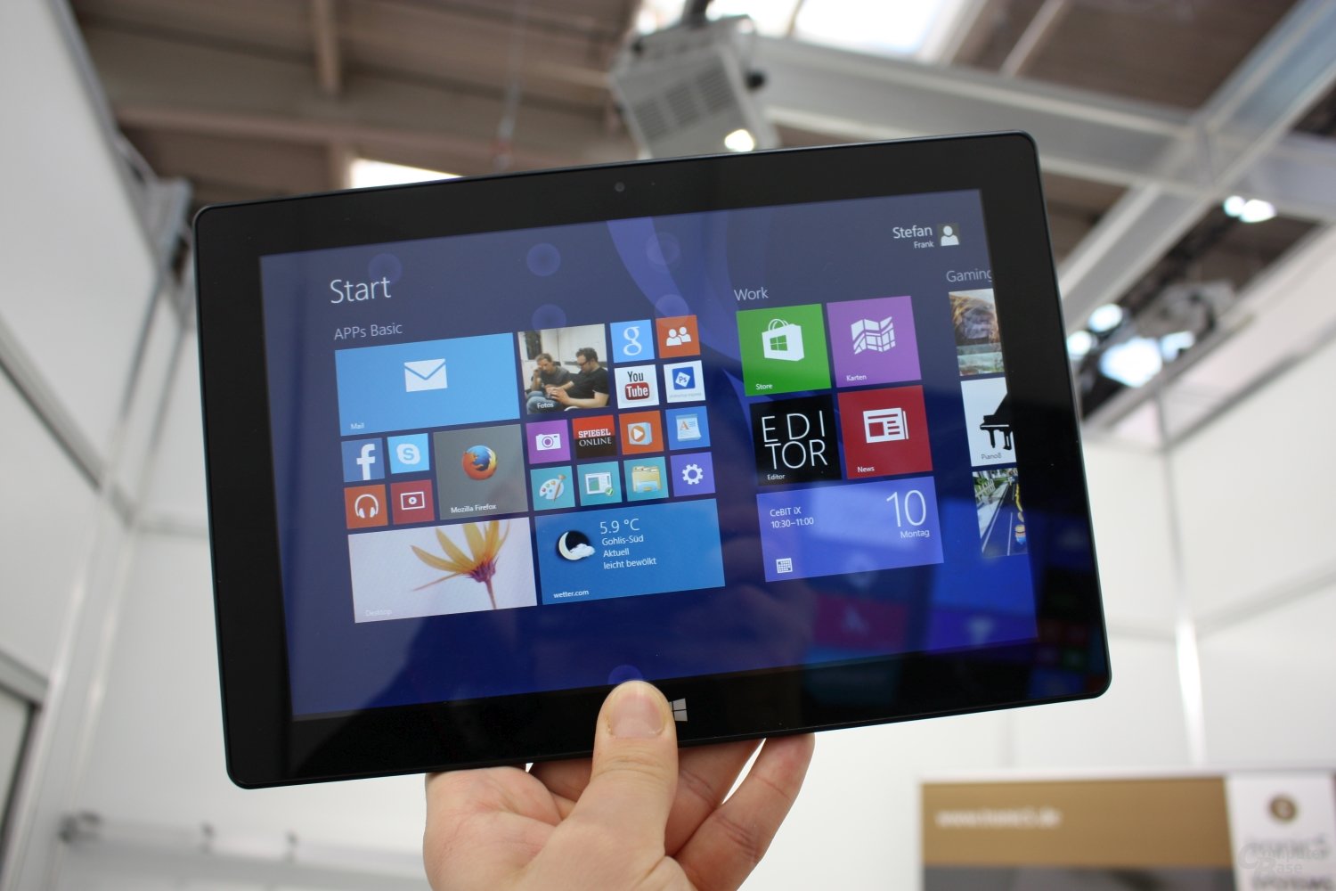 Schenker Tablet mit Bay Trail und Windows 8.1