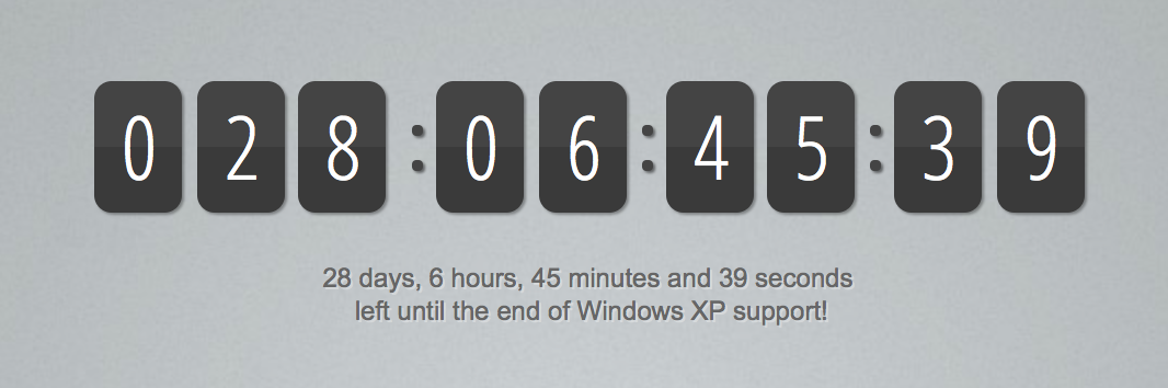 Noch 28 Tage bis zum Aus von Windows XP