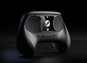Ursprüngliche Version des Steam Controllers mit Touchscreen
