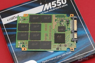 Crucial M550 512 GB – PCB Vorderseite