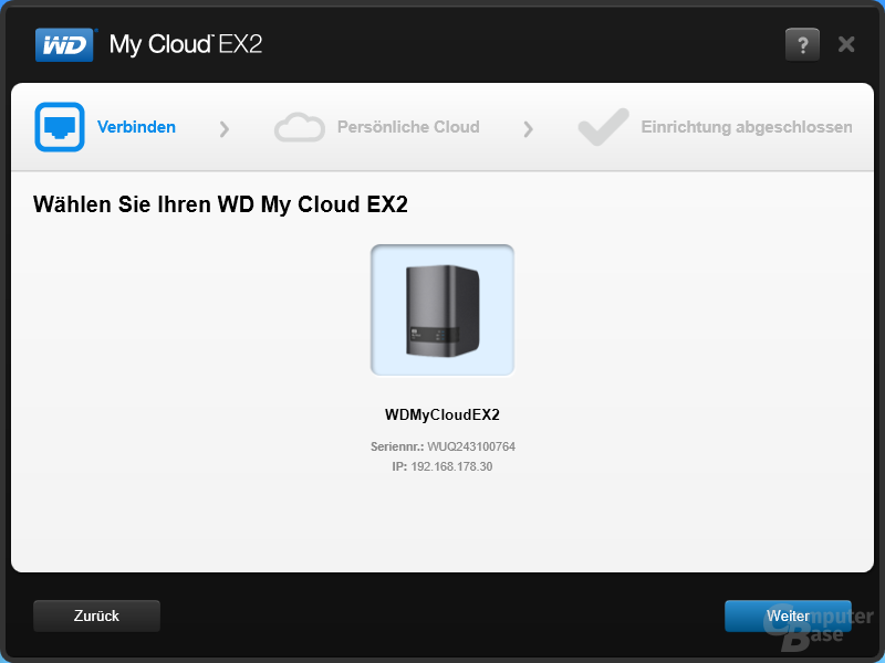 WD My Cloud EX2: Windows Anwendung