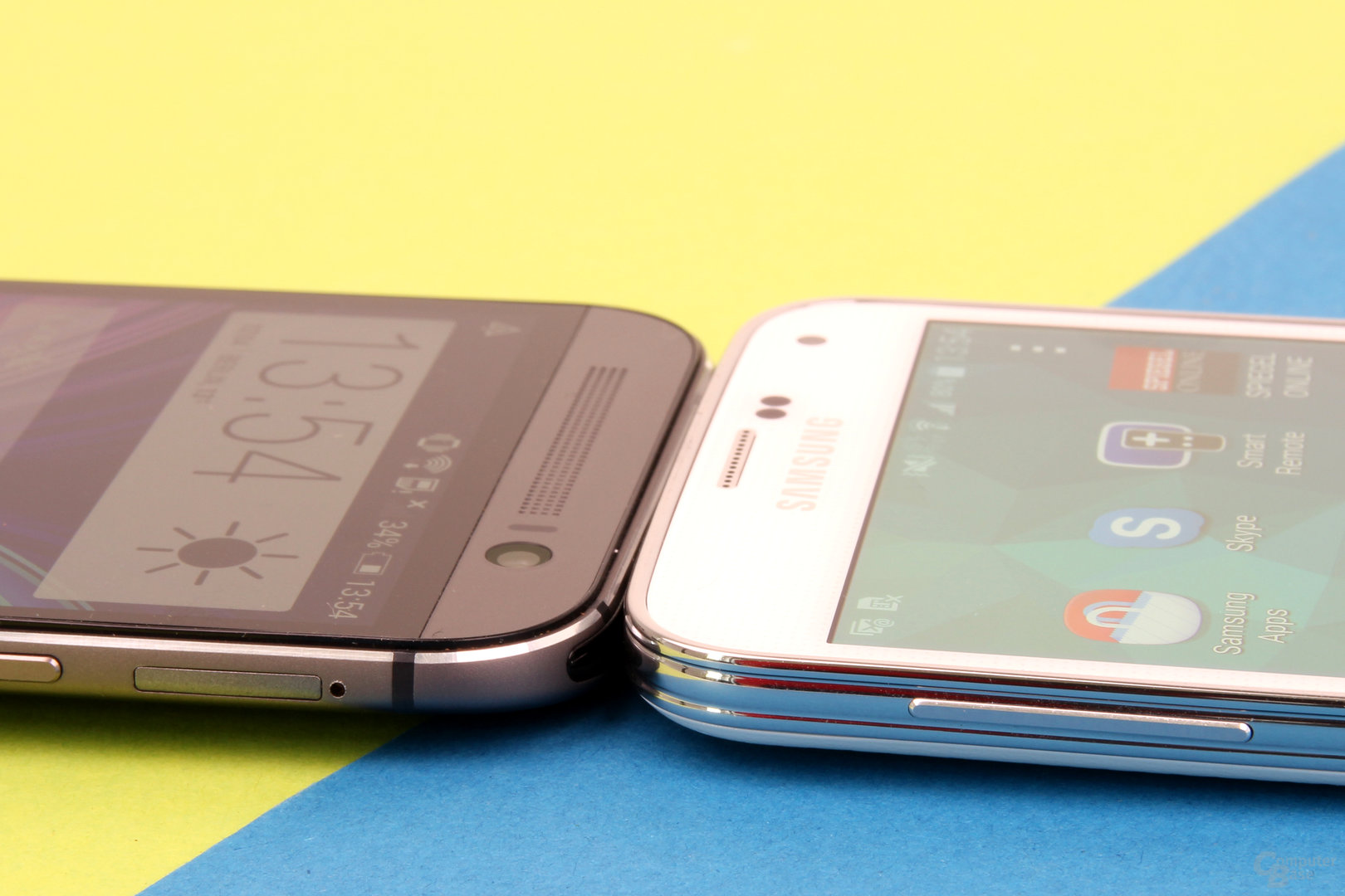 HTC One (M8) und Samsung Galaxy S5: 9,35 & 8,1 mm