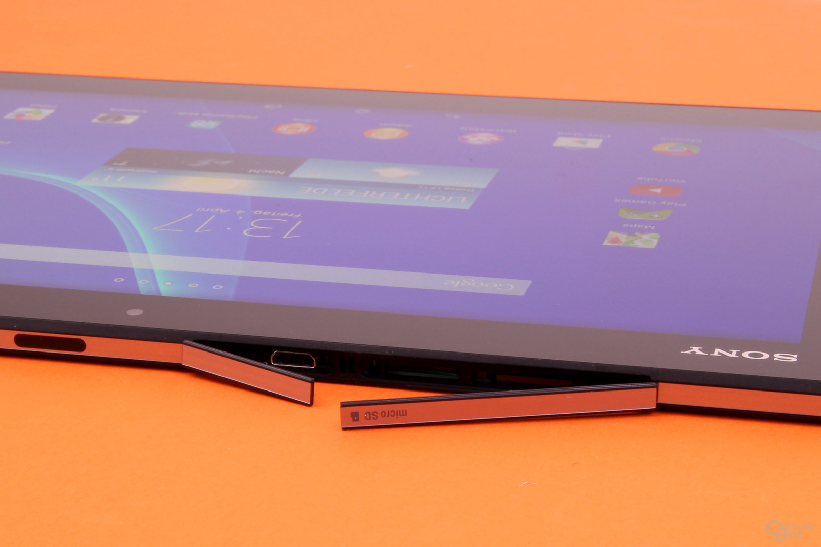 Wasserdichte Anschlüsse beim Sony Xperia Z2 Tablet