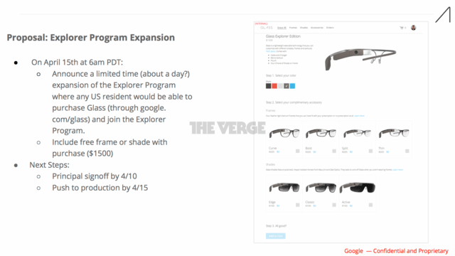 Dokument offenbart Promotionsaktion für Google Glass