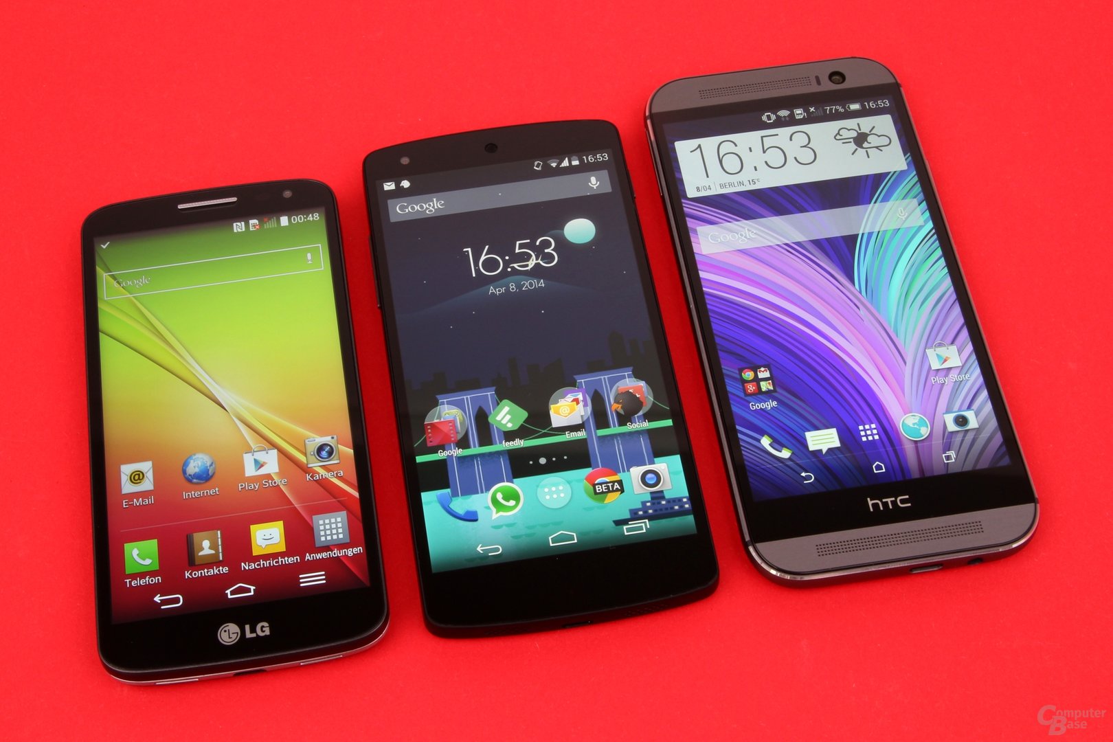 Größenvergleich: LG G2 Mini / Google Nexus 5 / HTC One (M8)