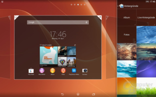 Sony Xperia Z2 Tablet Homescreen Hintergrund
