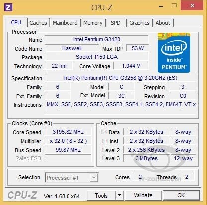 Pentium G3258 als Anniversary Edition