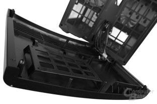Fractal Design Node 804 - Zwei versteckte 2,5"-Schächte hinter der Front