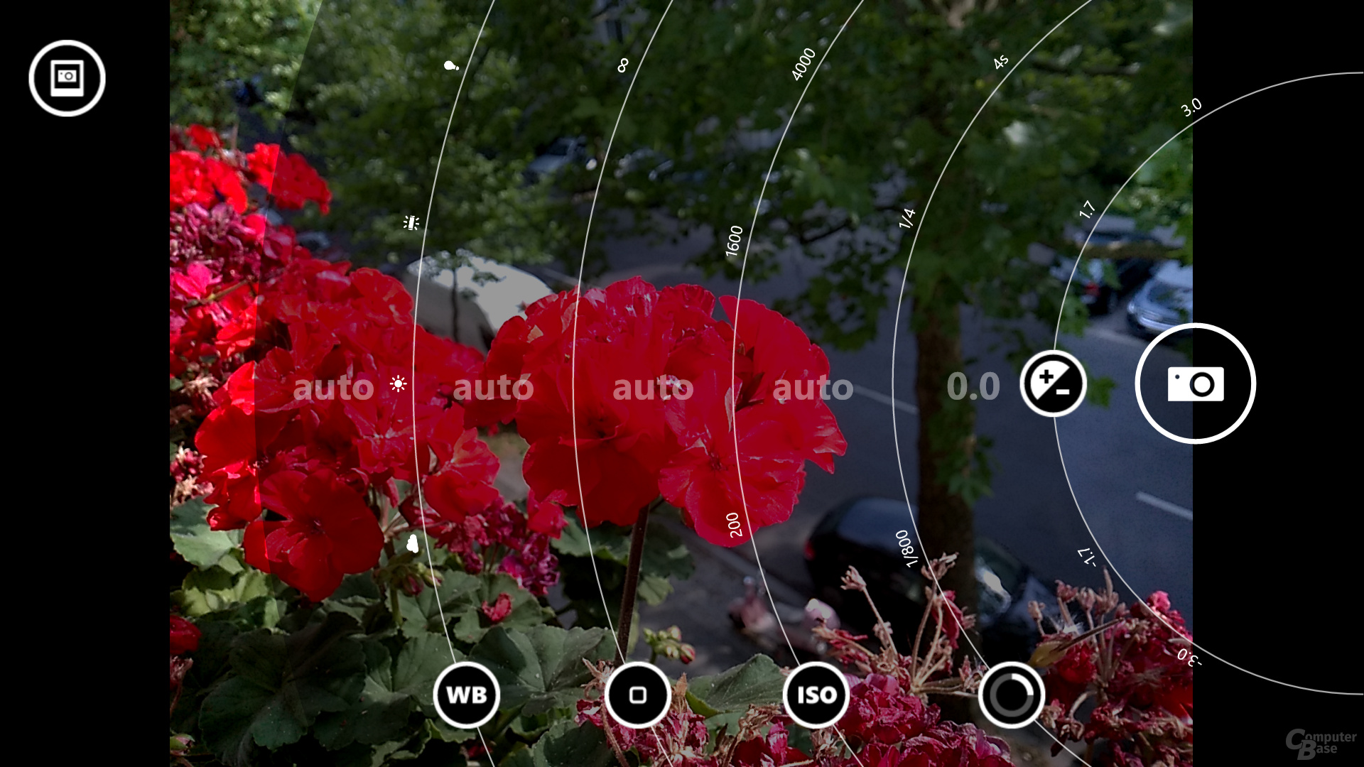 Kamera-App mit Live-Einstellungen