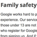 Altersbeschränkung: Google-Dienste sollen Kindern zugänglich gemacht werden