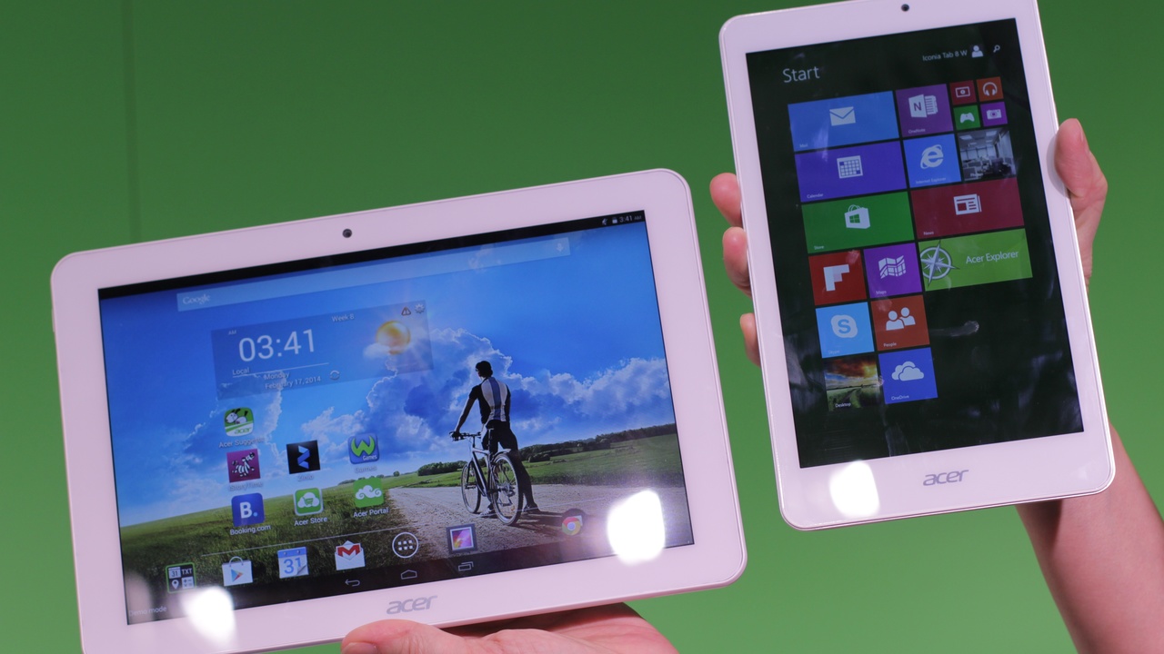 IFA 2014: Acer-Tablets mit Android und Windows von 8 bis 11,6 Zoll