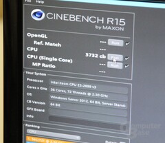 Cinebench R15 mit 72 Threads