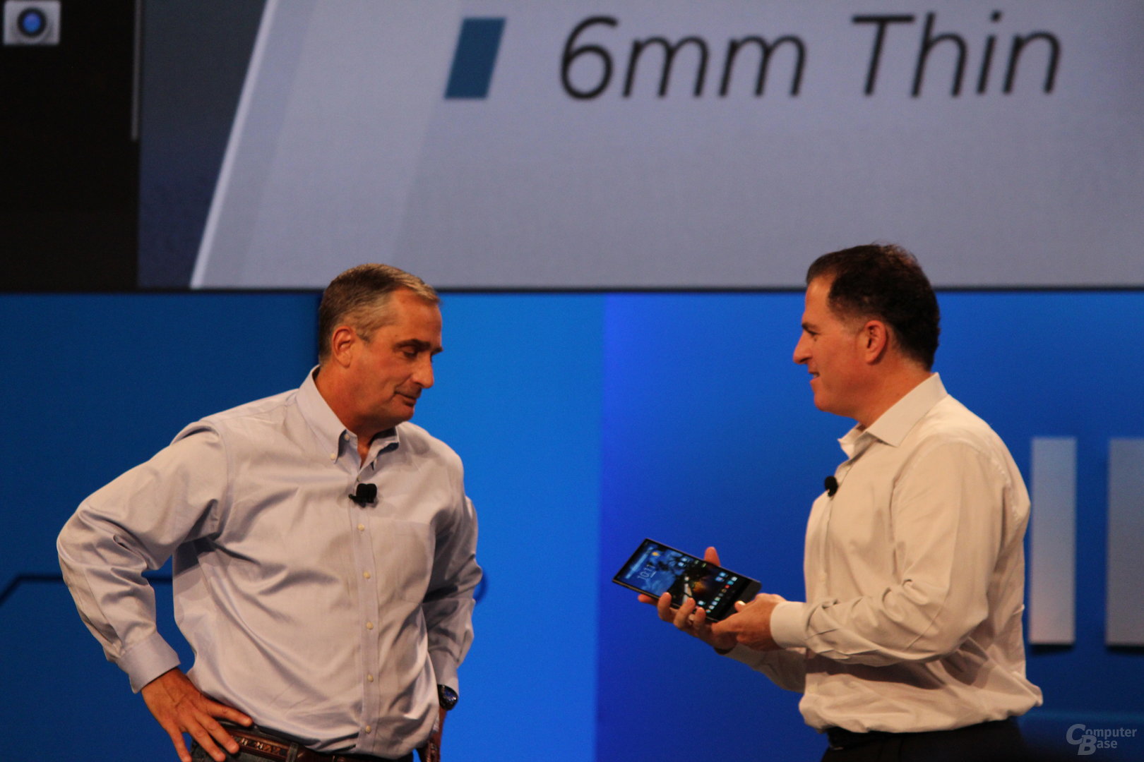 Intel- und Dell-CEO auf der Bühne
