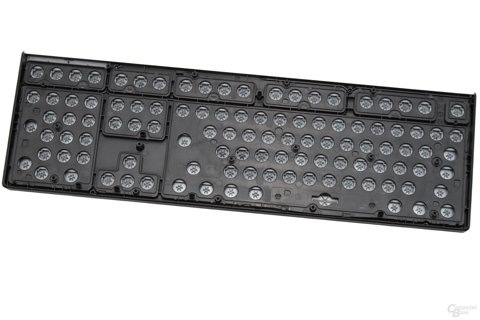 Rückseite der Oberschale mit Tastenkappen