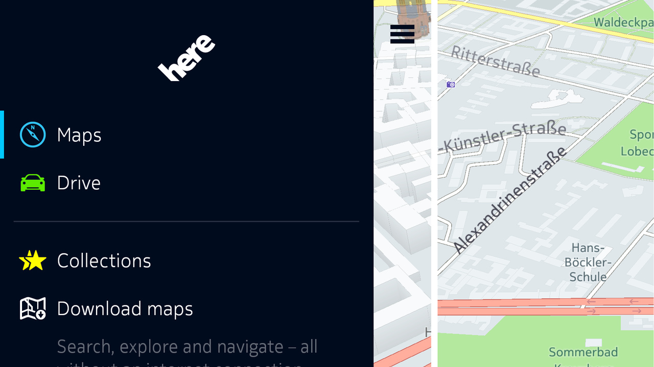 HERE: Beta-App mit Offline-Navigation für Galaxy-Phones verfügbar