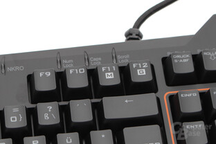 Makro-Umschalter für „F1“ bis „F8“ und „Gaming“-Modus