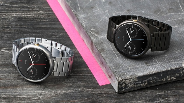 Smartwatch: Moto 360 mit Metallarmband und bald auch in Gold