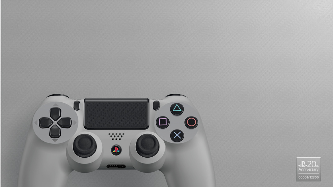 Graue PlayStation 4: Retro-Design zum 20. Jubiläum der Spielkonsole