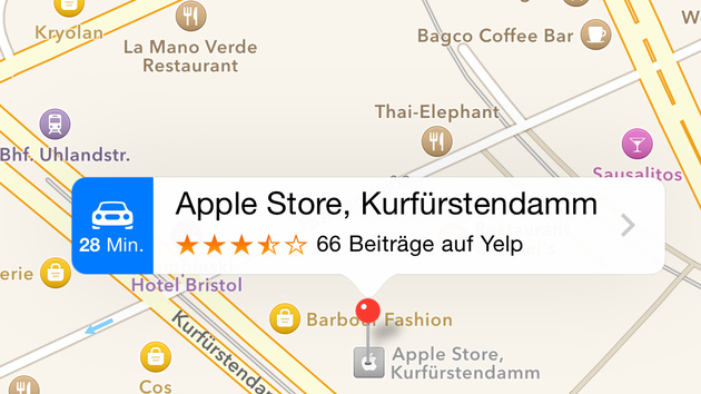 ÖPNV: Apple-Maps-Patentanträge zeigen öffentliche Verkehrsmittel