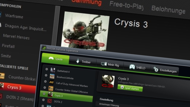 AMD gegen Nvidia: Gaming Evolved und GeForce Experience im Vergleich