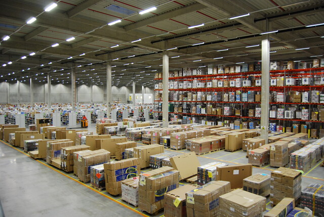 Lager von Amazon am Standort Bad Hersfeld